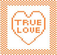 'True Love' Heart Dishcloth
