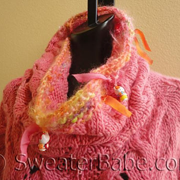 #135 Babe Hello Kitty Zip-Front Cardigan