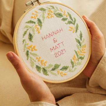 DMC Mindful Making: The Serene Leaves Cross Stitch Duo Kit