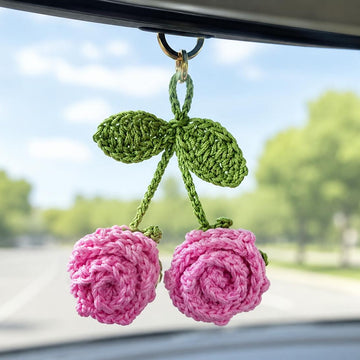 Crochet Flower Keychain & Bag Charm Pattern – PDF + Video Tutorial