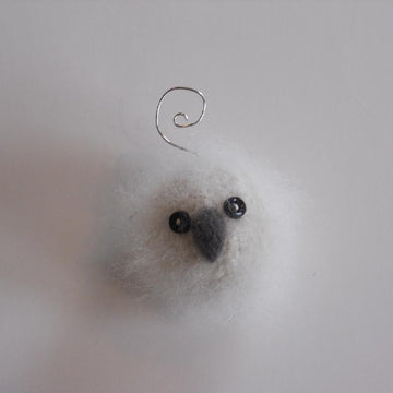 Felted Woolly Bird Holiday Ornaments