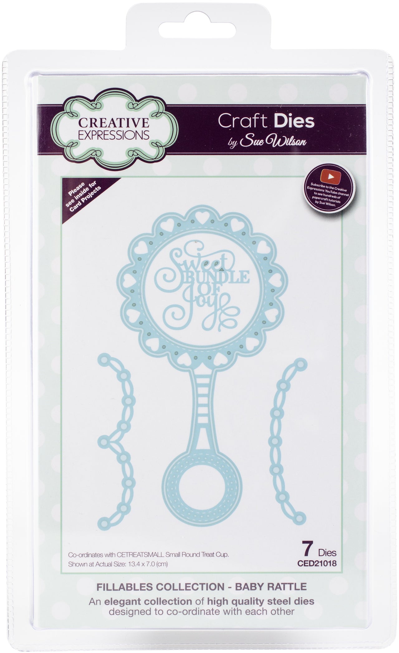 Creative Expressions Craft Dies By Sue Wilson - Baby Rattle
