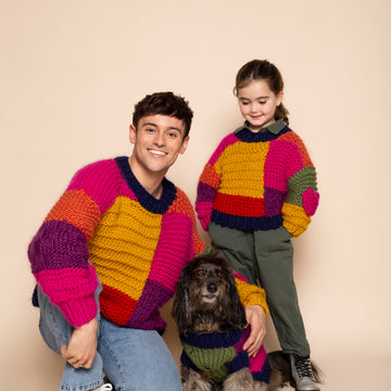 Made with Love by Tom Daley Patch It Up Patchwork Jumper -S/M
