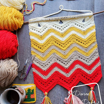 Colorful Chevrons Wall Hanging
