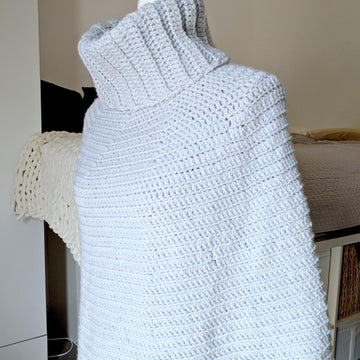 Cowl Neck Crochet Capelet