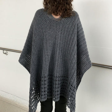 Crochet Ruana Pattern: Never-A-Gray-Day Ruana