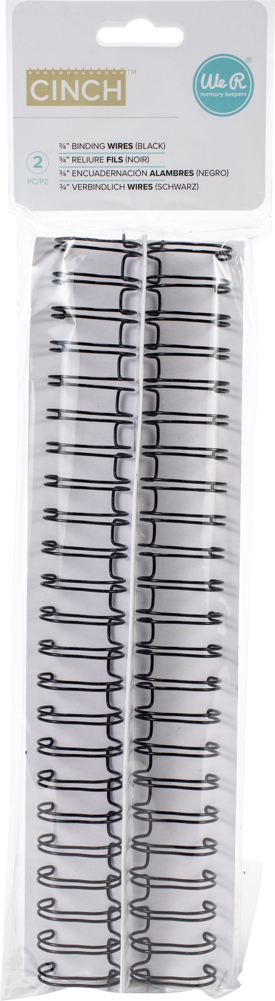 We R Memory Keepers Cinch Wires .75" 2/Pkg - Black