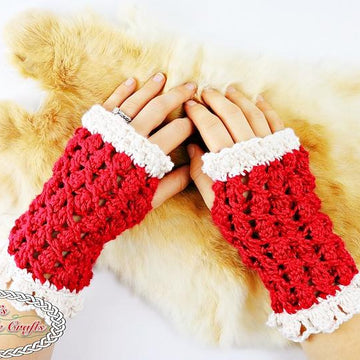 Lacy Silk Fingerless Gloves
