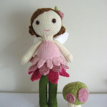 Fairy Doll and Mushroom Knit Pattern Set