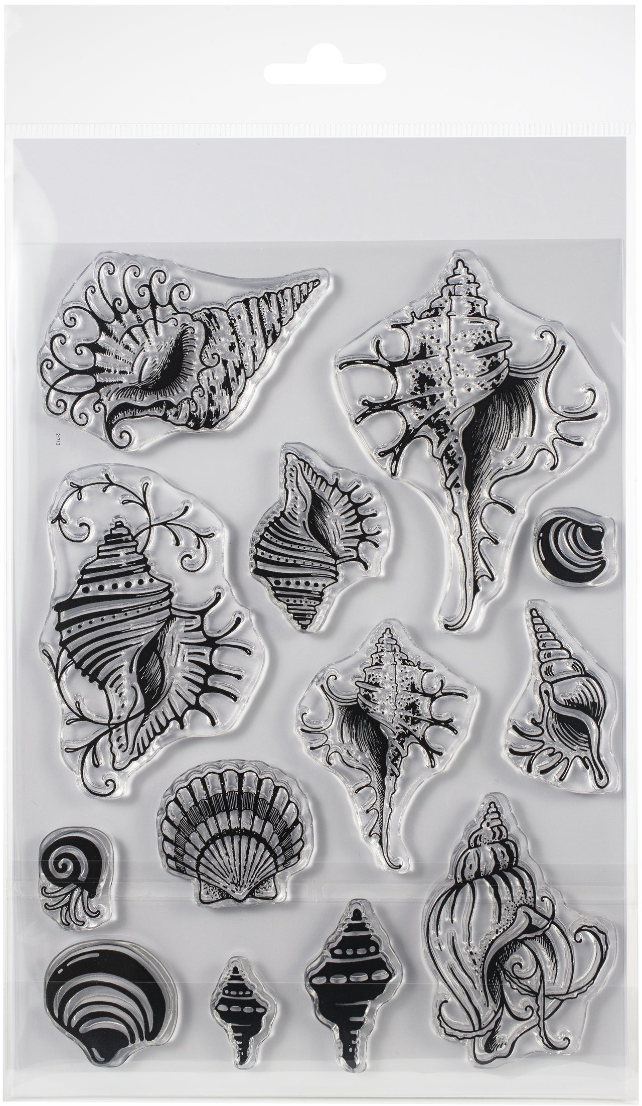 Creative Expressions Pink Ink Designs A5 Clear Stamp Set - Shells