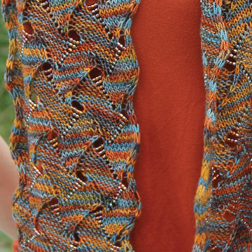 Reversible Undulating Waves Scarf