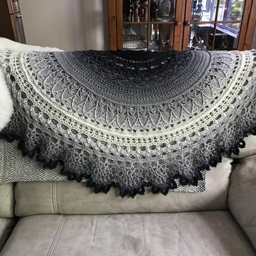 Dahlia Delight Mandala Blanket