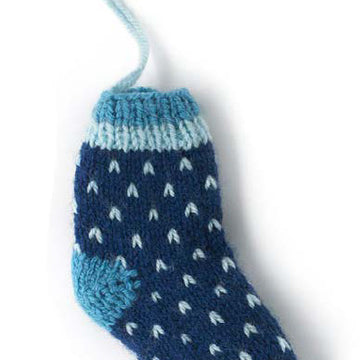 "Merry Stocking" - Stocking Knitting Pattern For Christmas in Paintbox Yarns Simply DK - DK-XMAS-KNIT-002