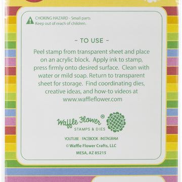 Waffle Flower Crafts Clear Stamps 4"X6" - Special Delivery