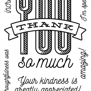 Colorado Craft Company Clear Stamps 4"X6" - Thank You So-Savvy Sentiments
