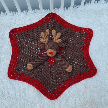 Rudolph The Reindeer Baby Lovey Crochet Pattern