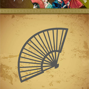 Find It Trading Amy Design Die - Chinese Fan, Oriental