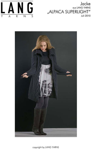 Jacke in Lang Yarns Alpaca Superlight