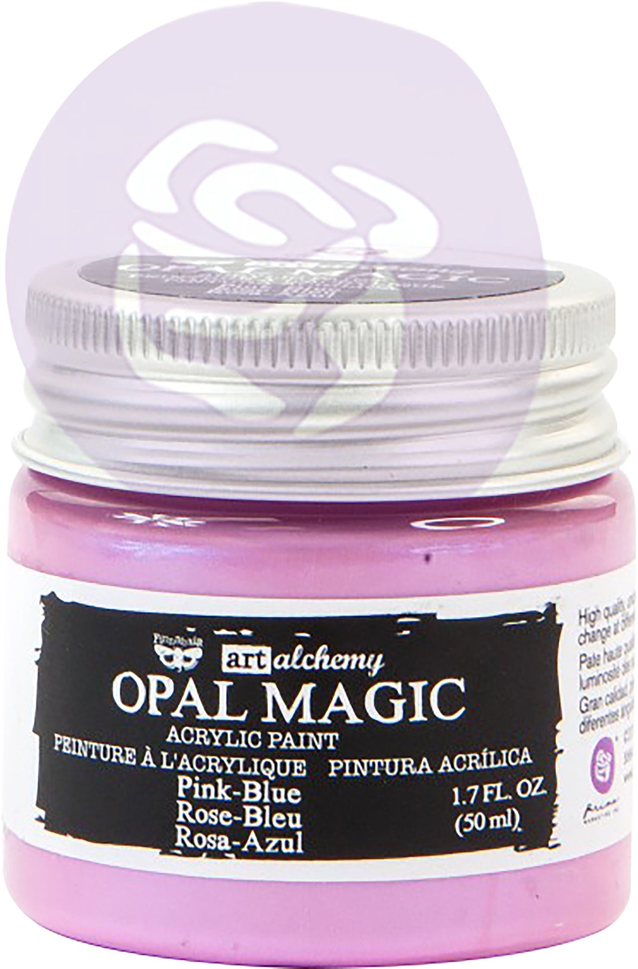 Prima Marketing Finnabair Art Alchemy Opal Magic Acrylic Paint 1.7 Fl Oz - Pink/Blue