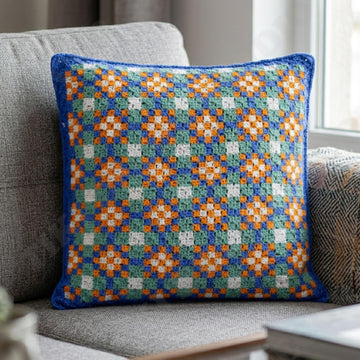 Home Decor Seville Tiles Square Bed Pillow Mini C2C CROCHET PATTERN