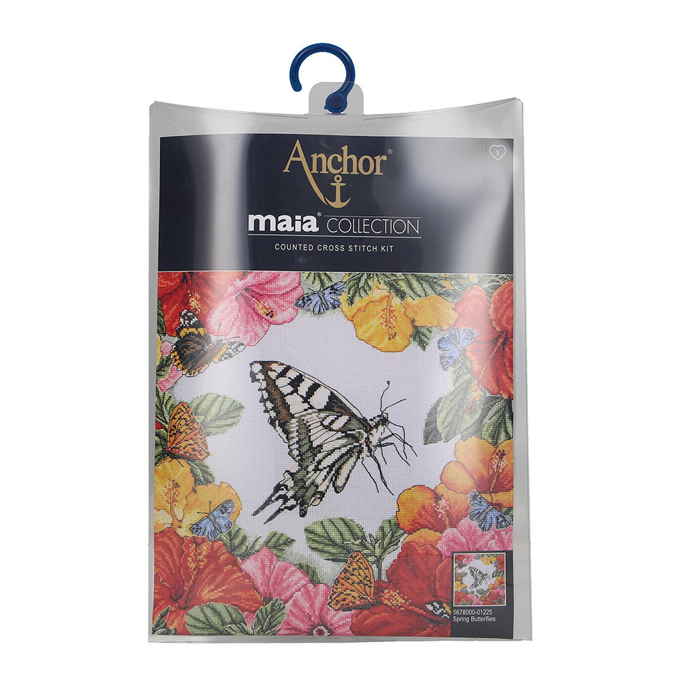 Anchor Spring Butterflies Cross Stitch Kit