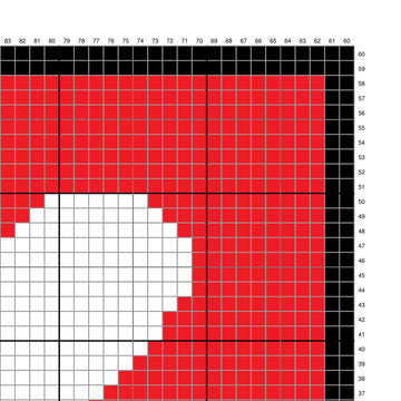 C2C Crochet Pattern I LOVE YOU Red Throw Intarsia Valentine's Day