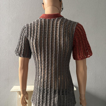 Pinstripe Mesh Shirt