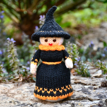 Judy the Witch Egg Cosy Knitting Pattern - Doll Knitting Pattern