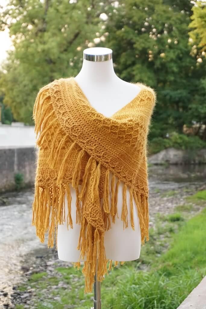 Dipped in Honey shawl