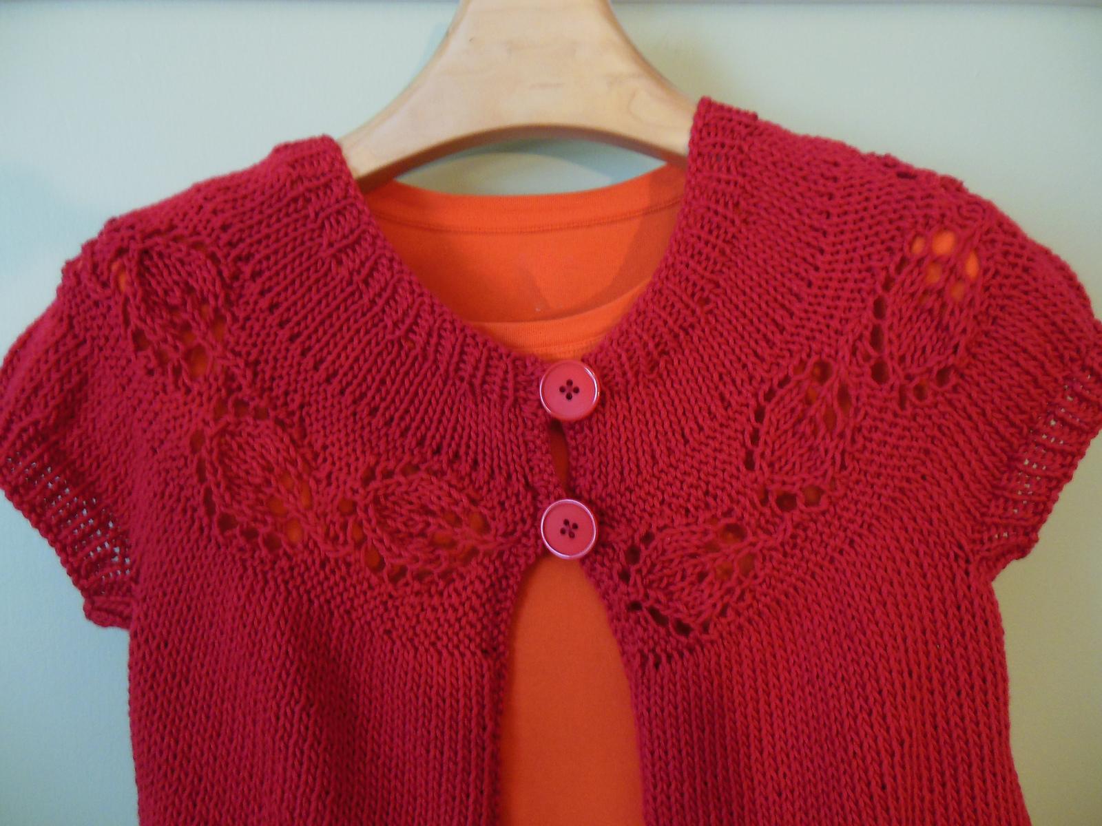Leaf Me Alone, I'm Knitting Cardi Vest