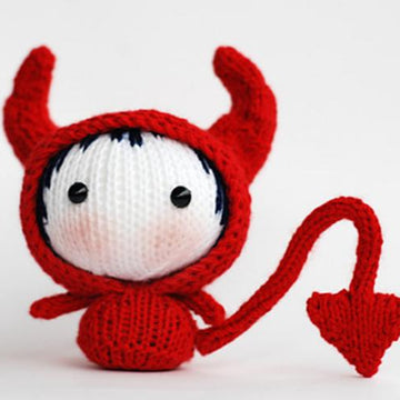 Red Devil Doll. Toy from the Tanoshi series.