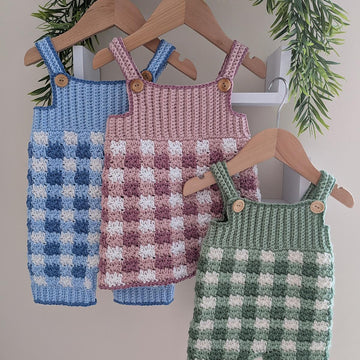Gingham Dungarees and Dress