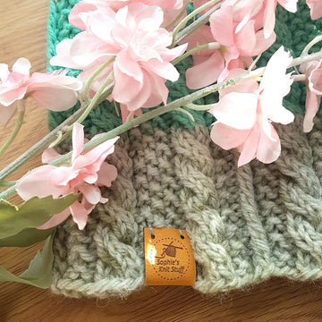 Moss Cable Cowl Neckwarmer