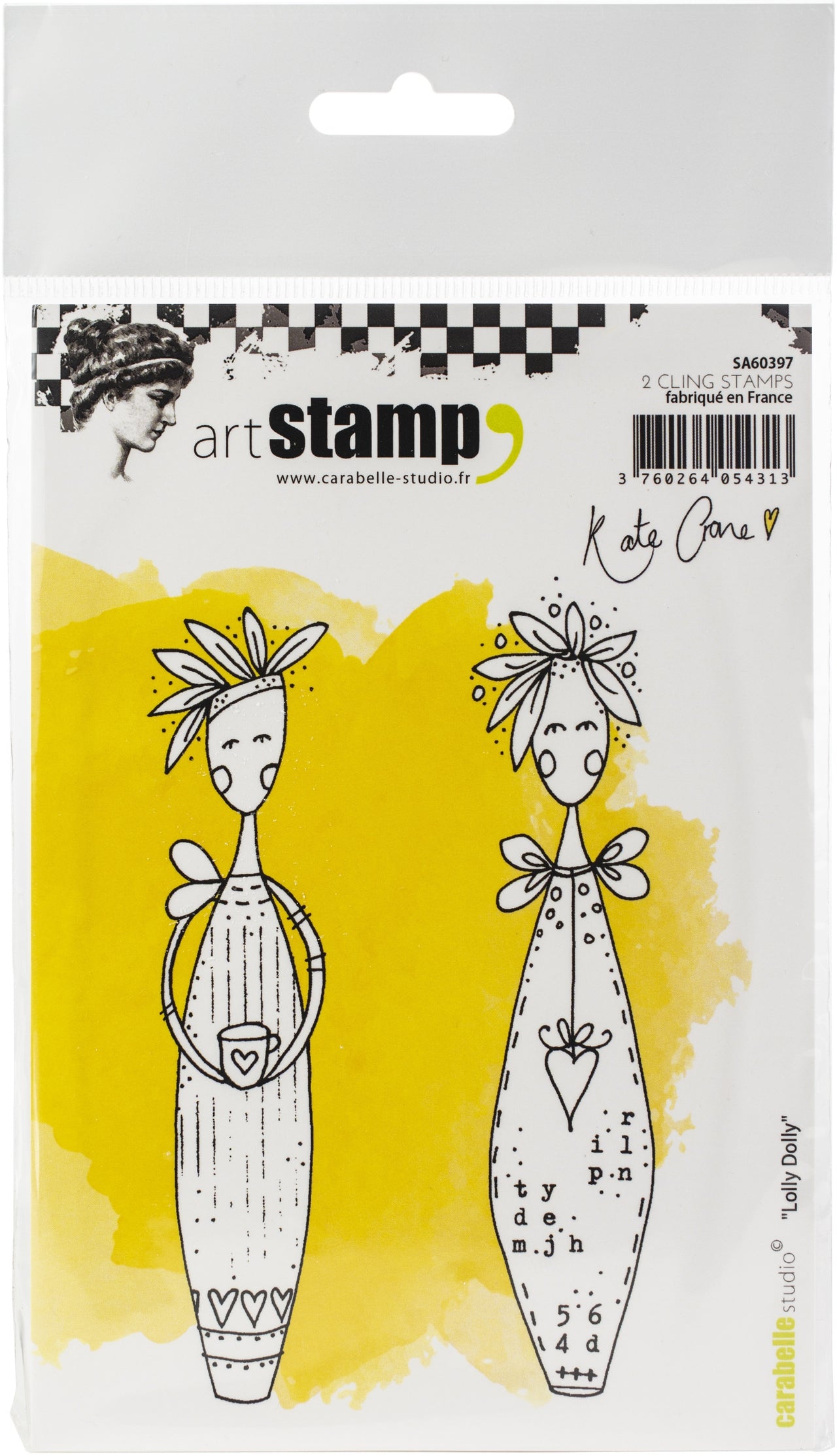 Carabelle Studio Cling Stamp A6 By Kate Crane - Lolly Dolly