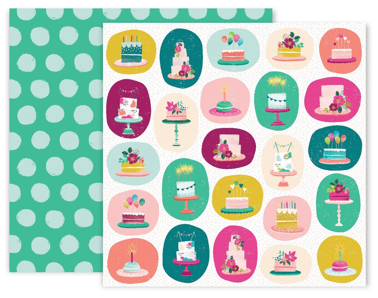 American Crafts And Many More Double-Sided Cardstock 12"X12" 25/Pkg - #7