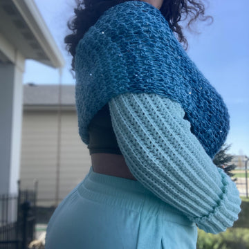 Like A Pretzel: Crochet Wrap Sweater
