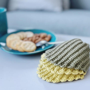 Seashell Inspired Crochet Coasters