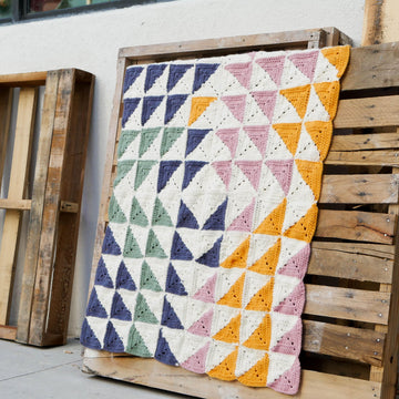 Kaleidoscope Granny Square Baby Blanket