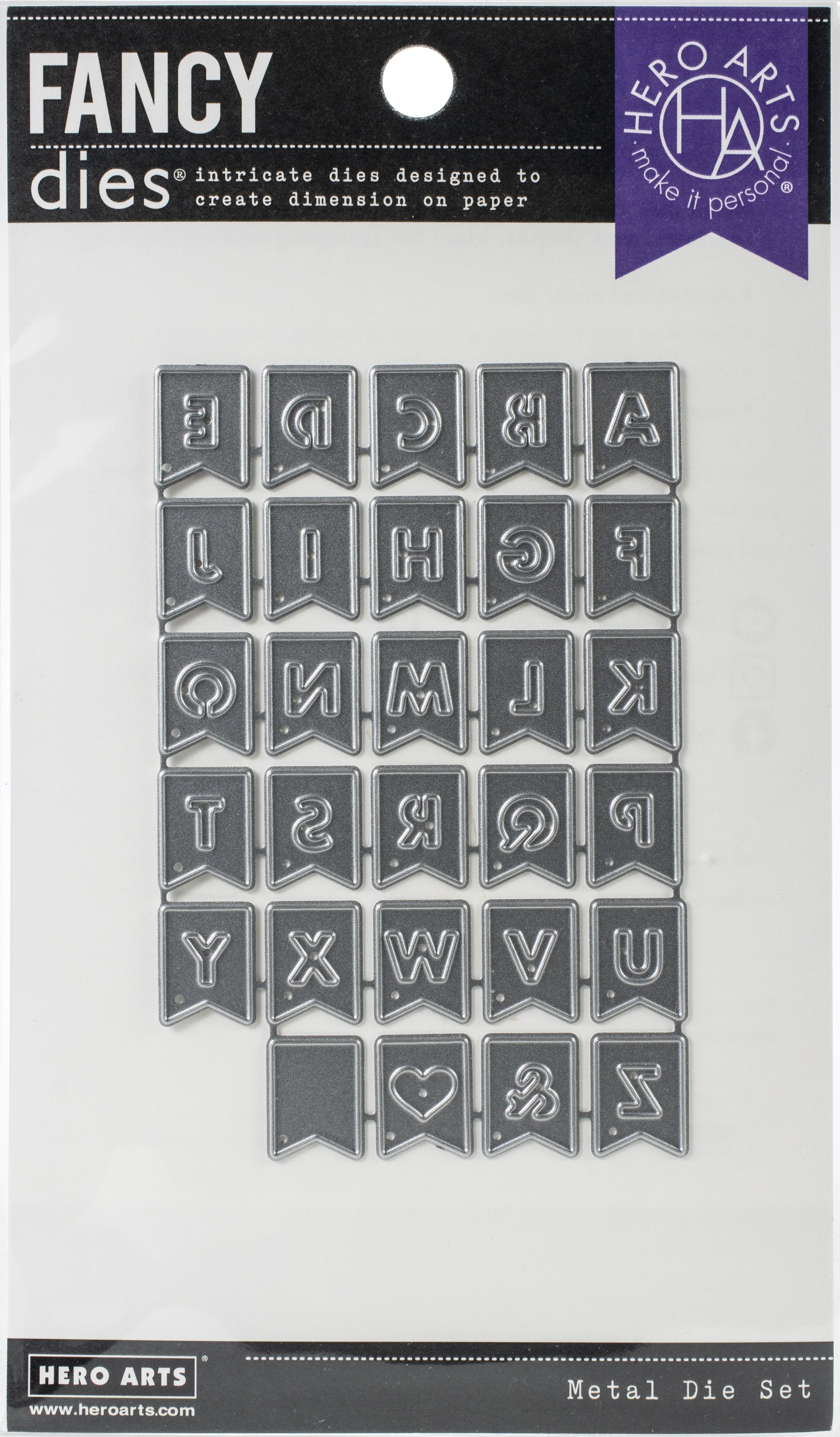 Hero Arts Fancy Dies - Banner Letterset