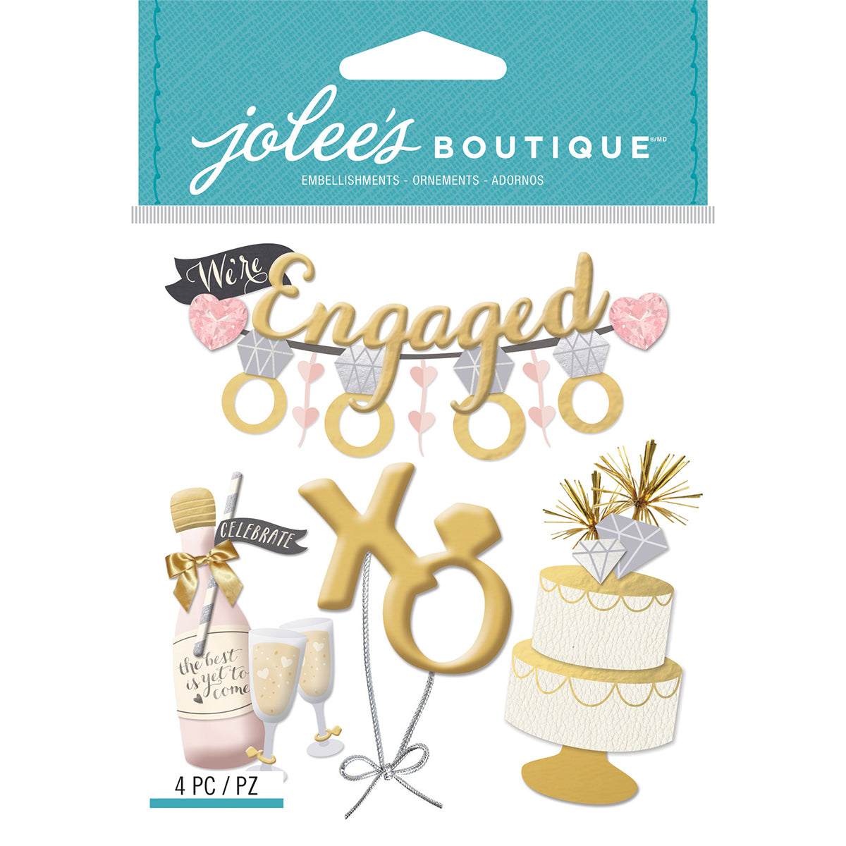 Jolee's Boutique Dimensional Stickers - Engagement Party
