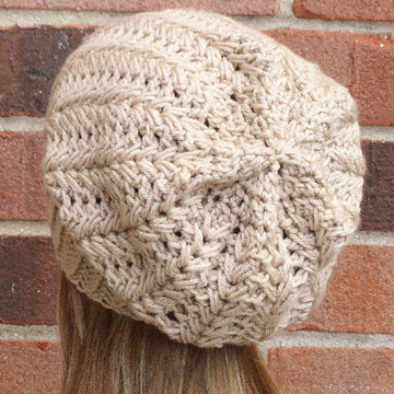 Harper Herringbone Slouch Hat