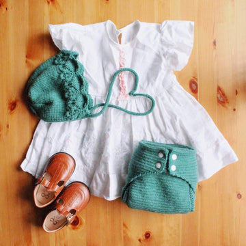 Herringbone Diaper Cover