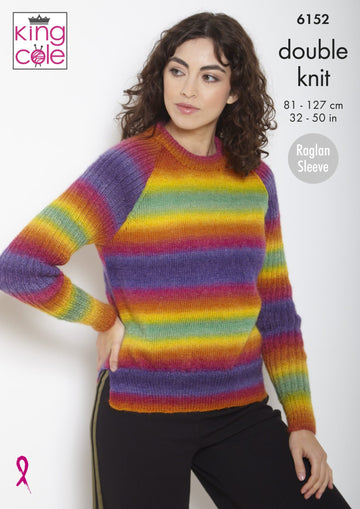 Sweater and Cardigan in King Cole  Riot DK - Leaflet