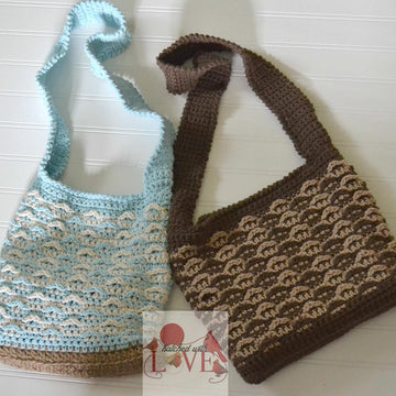 Dotted Line Messenger Bag