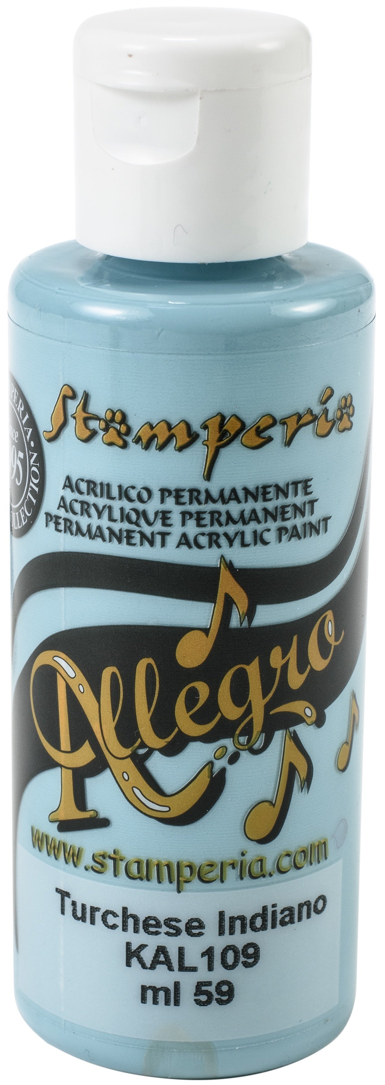 Stamperia Intl Stamperia Allegro Paint 59ml - Indian Turquoise