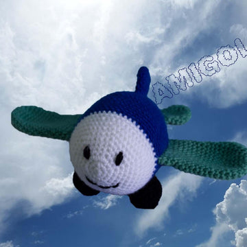 Amigurumi Häkelanleitung´s Paket Fahr & Flugzeuge (Bus Berti, Flugzeug Louie, Lok Emma & Rakete Rocket)