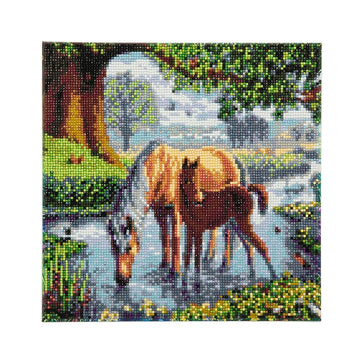 Crystal Art Fell Ponies, 30x30cm Diamond Painting Kit