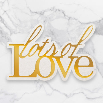 Artdeco Creations Couture Creations Sentiment Mini Die - Lots Of Love 1.9"X1.9"