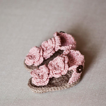 Flowery Flip Flops