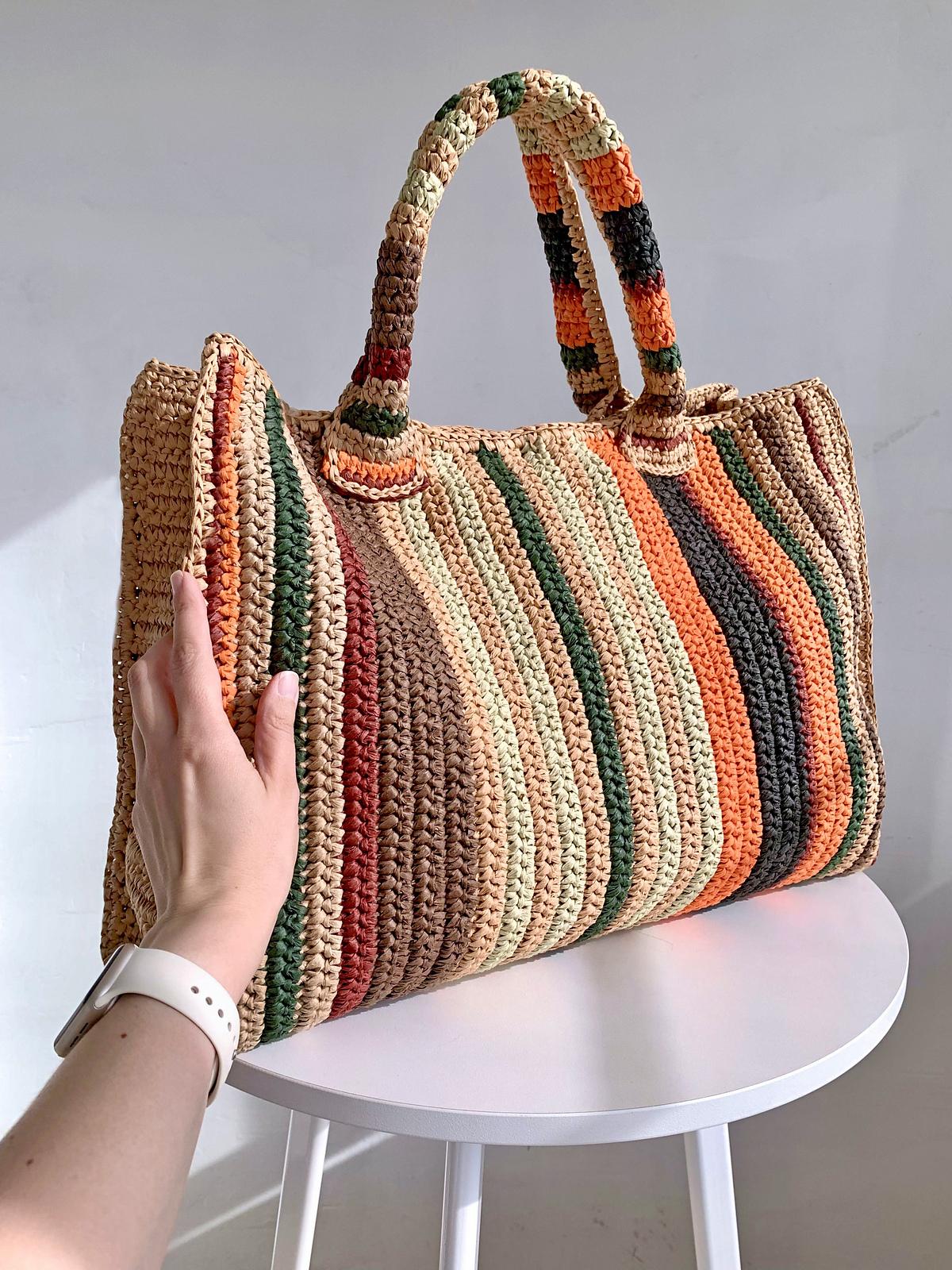 Weekender Striped Bag